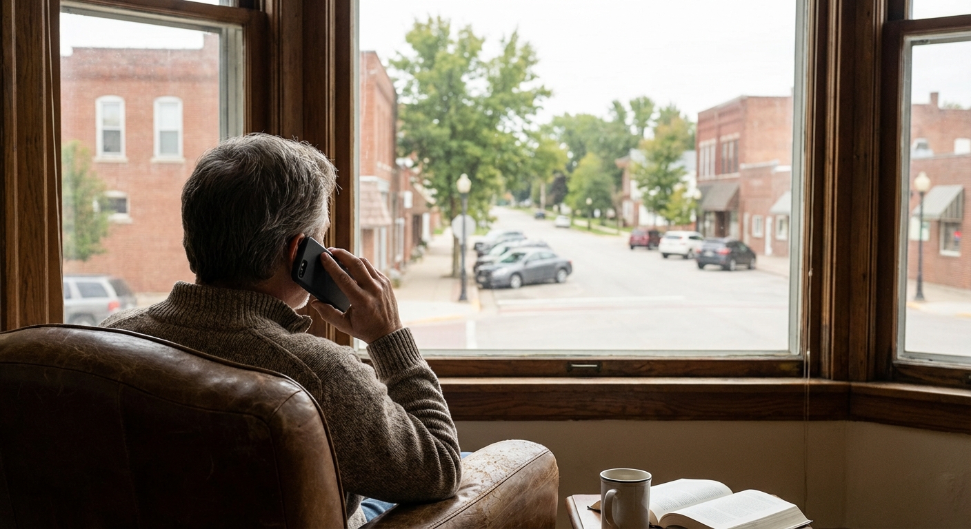 A person makes a call to an alcohol addiction helpline.